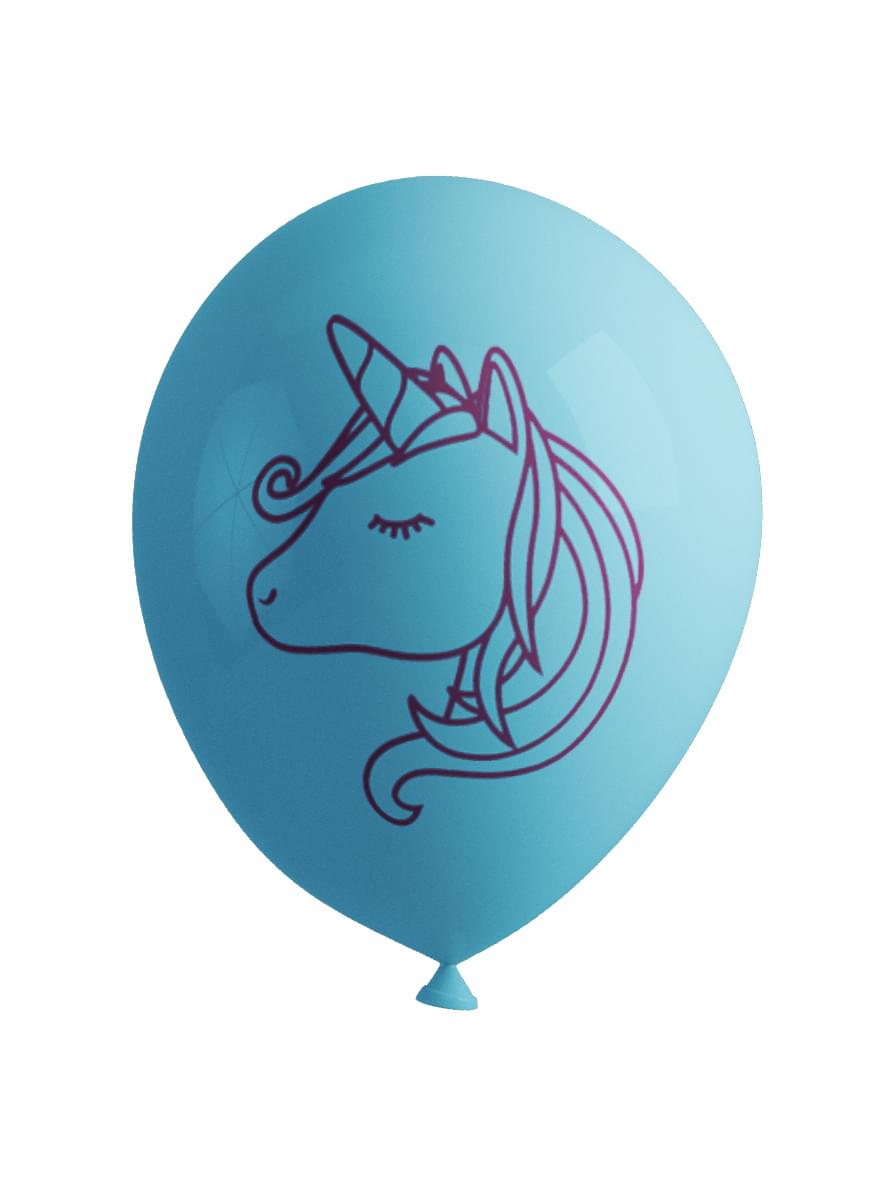 8 balões de unicórnio - Lovely Unicorn