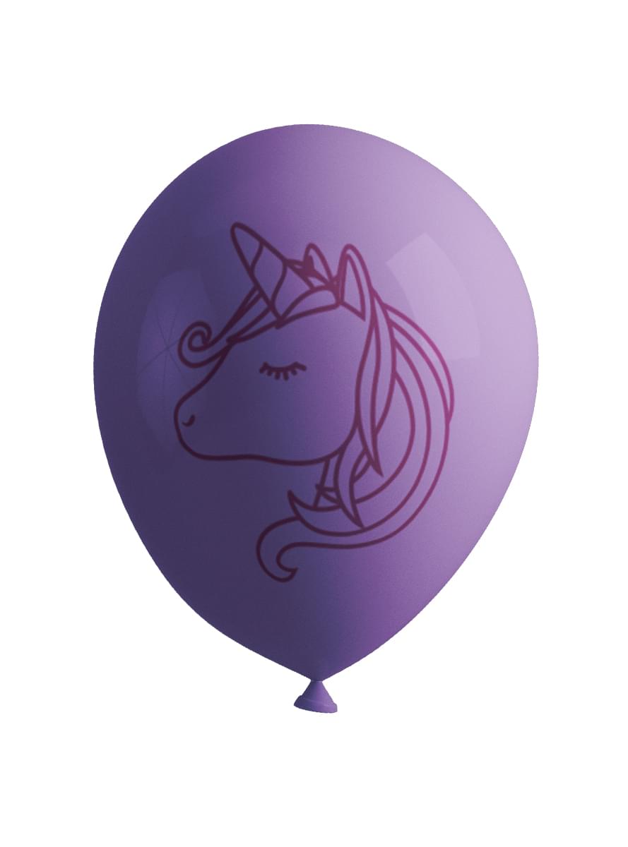 8 balões de unicórnio - Lovely Unicorn