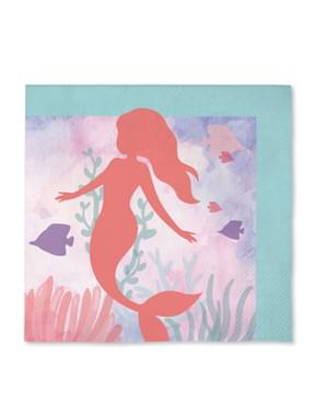 16 guardanapos de sereias (33x33cm) – Beautiful mermaid