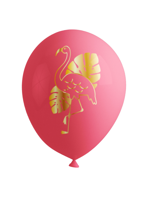 8 Flamingos Luftballons - Tropical Flamingos