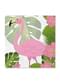 16 prtičkov z motivom flaminga (33x33cm) - Tropski flamingo