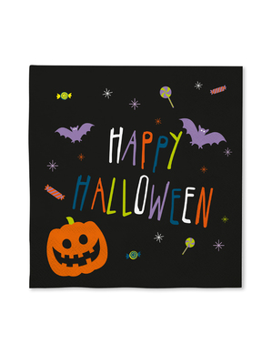 16 tovaglioli con zucca di Halloween (33 x 33 cm) - Happy Halloween
