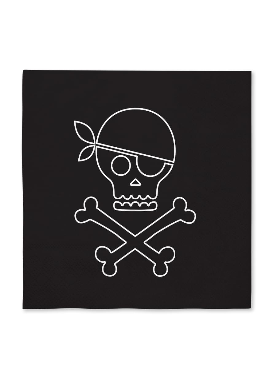 Pirato servetėlės (33x33cm) - Piratų vakarėlis