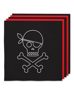 16 merirosvoLautasliinaa (33 x 33 cm) - Pirates Party