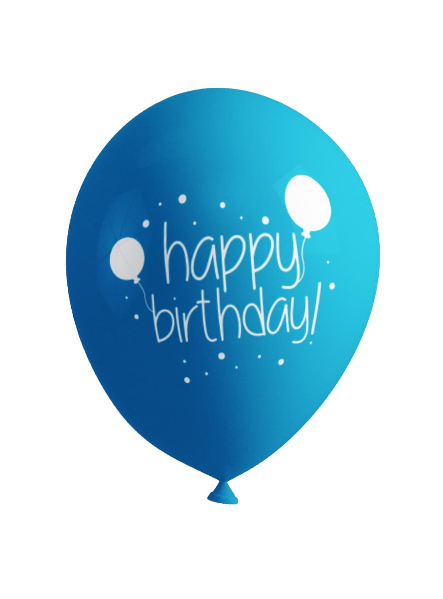 8 globos cumpleaños - Happy Birthday