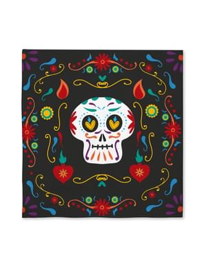 16 guardanapos de Catrina dia dos mortos (33x33cm) – Day of the Dead