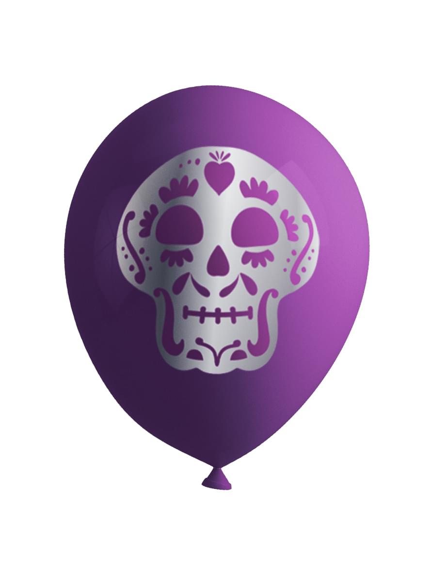 8 Catrina Luftballons für den Tag der Toten