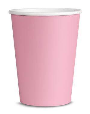 8 Halványrózsaszín Csésze - Egyszínű