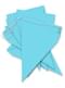 1 Banner with Light Blue Flags - Plain Colours