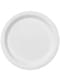 8 platos color blanco (23cm) - Colores lisos