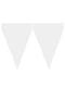 1 Banner with White Flags - Plain Colours
