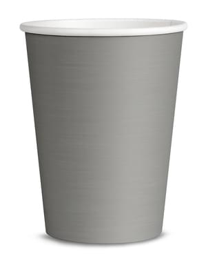 8 Silver Cups - Plain Colours