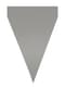 1 Banner with Silver Flags - Plain Colours