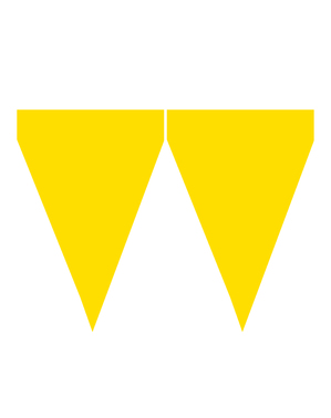 1 banner med gule flag - Plain Colours