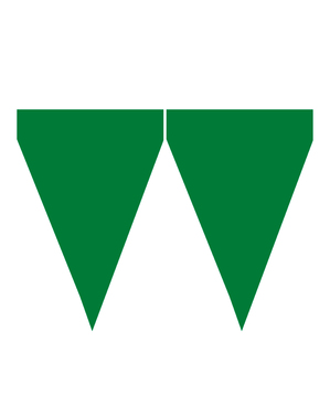 1 banneri vihreillä lipuilla – Yksiväriset