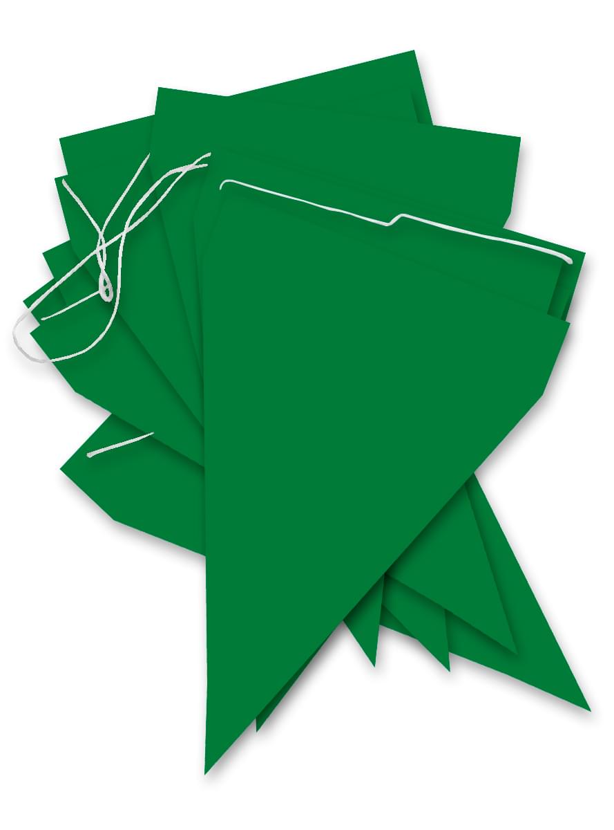 דגל קיר עם דגלי קיר ירוקים - Plain Colours
