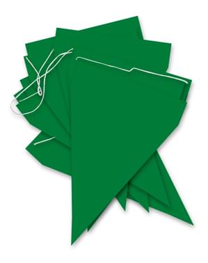 1 banner med grønne flag - Plain Colours