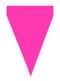 1 Fähnchengirlande pink - Unifarben
