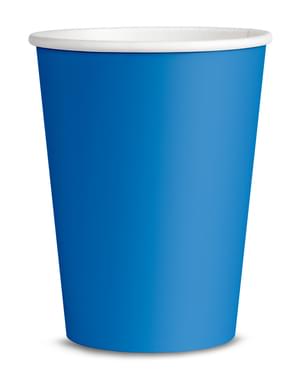 8 pohárov v námorníckej modrej – Jednofarebné