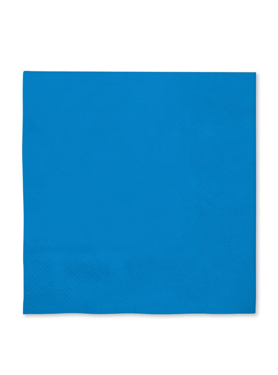 16 tmavě modrých ubrousků - Plain Colours