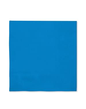 16 servilletas color azul marino (33x33cm) - Colores lisos