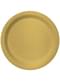 8 gouden borden (23cm) - Effen kleuren