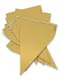 1 Banner with Gold Flags - Plain Colours