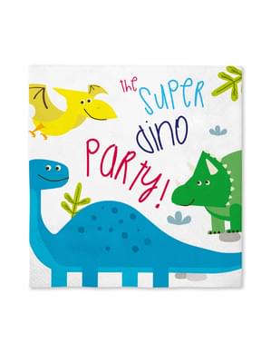 16 servilletas de dinosaurios (33x33cm) - Dinosaurs party