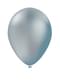 10 Silver Balloons - Plain Colours
