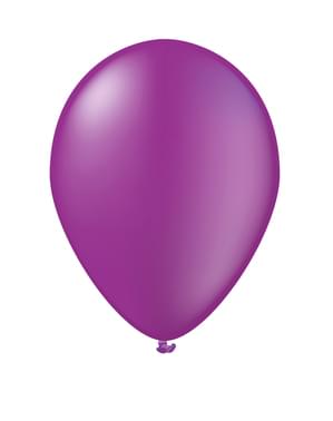10 globos color morado - Colores lisos