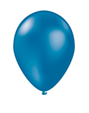 10 Marineblå Ballonger - Standard farger