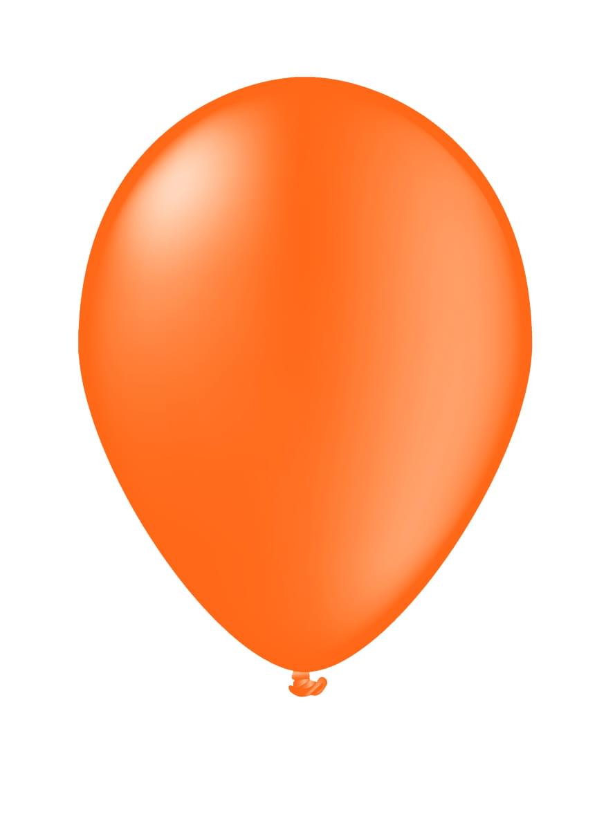 10 oranžnih balonov - enobarvni 