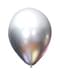 10 baloane metalice argintii - Culori simple