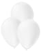 10 White Balloons - Plain Colours