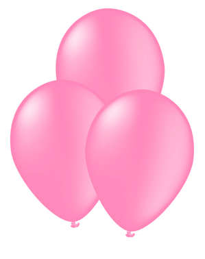 10 světle růžových balónků - Plain Colours
