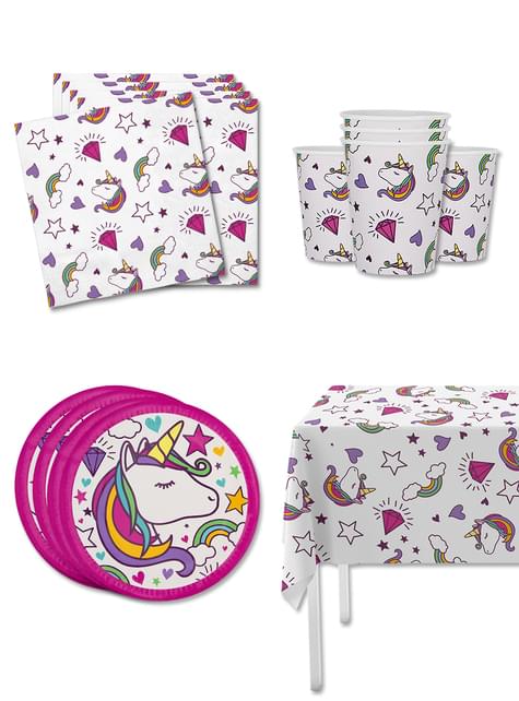 Einhorn Geburtstagsdeko Kit für 8 Personen - Lovely Unicorn