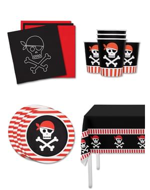 Комплект за декорация на пиратско парти за 8 души - Pirates Party