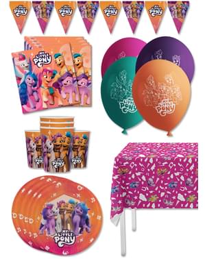 Kit de decor pentru aniversare My Little Pony Premium pentru 8 persoane