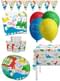 Premium Dinosaurus Verjaardagsdecoratie Kit Voor 8 Personen - Dinosaurs Party