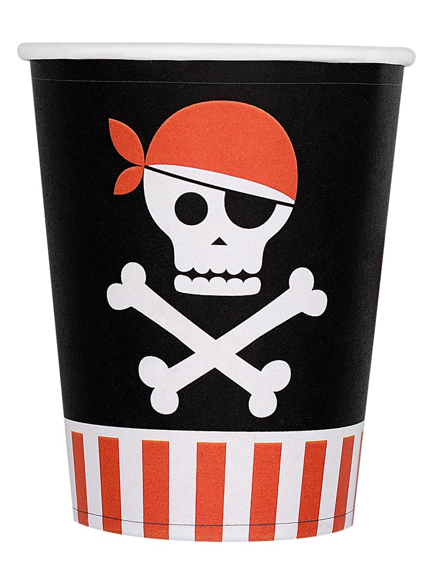 Kit decoración de fiesta de piratas para 8 personas - Pirates Party