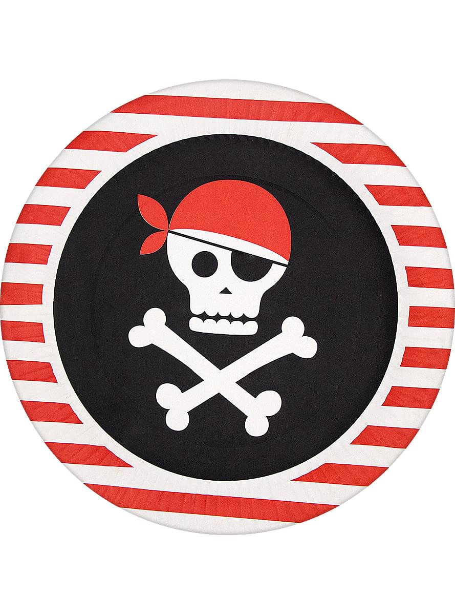 Kit decoración de fiesta de piratas para 8 personas - Pirates Party
