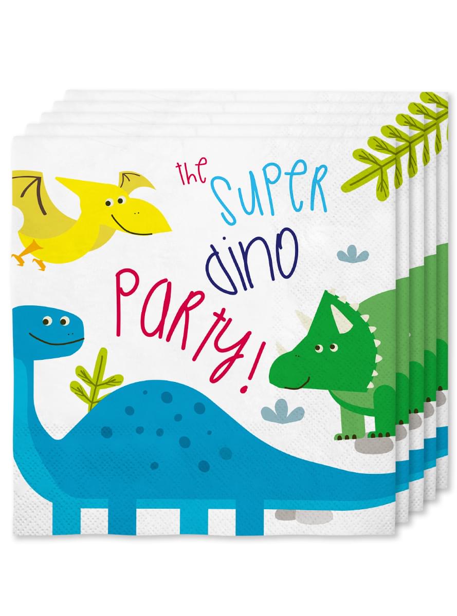 Kit za dekoraciju rođendana od dinosaurusa za 8 osoba - Dinosaurusi zabava