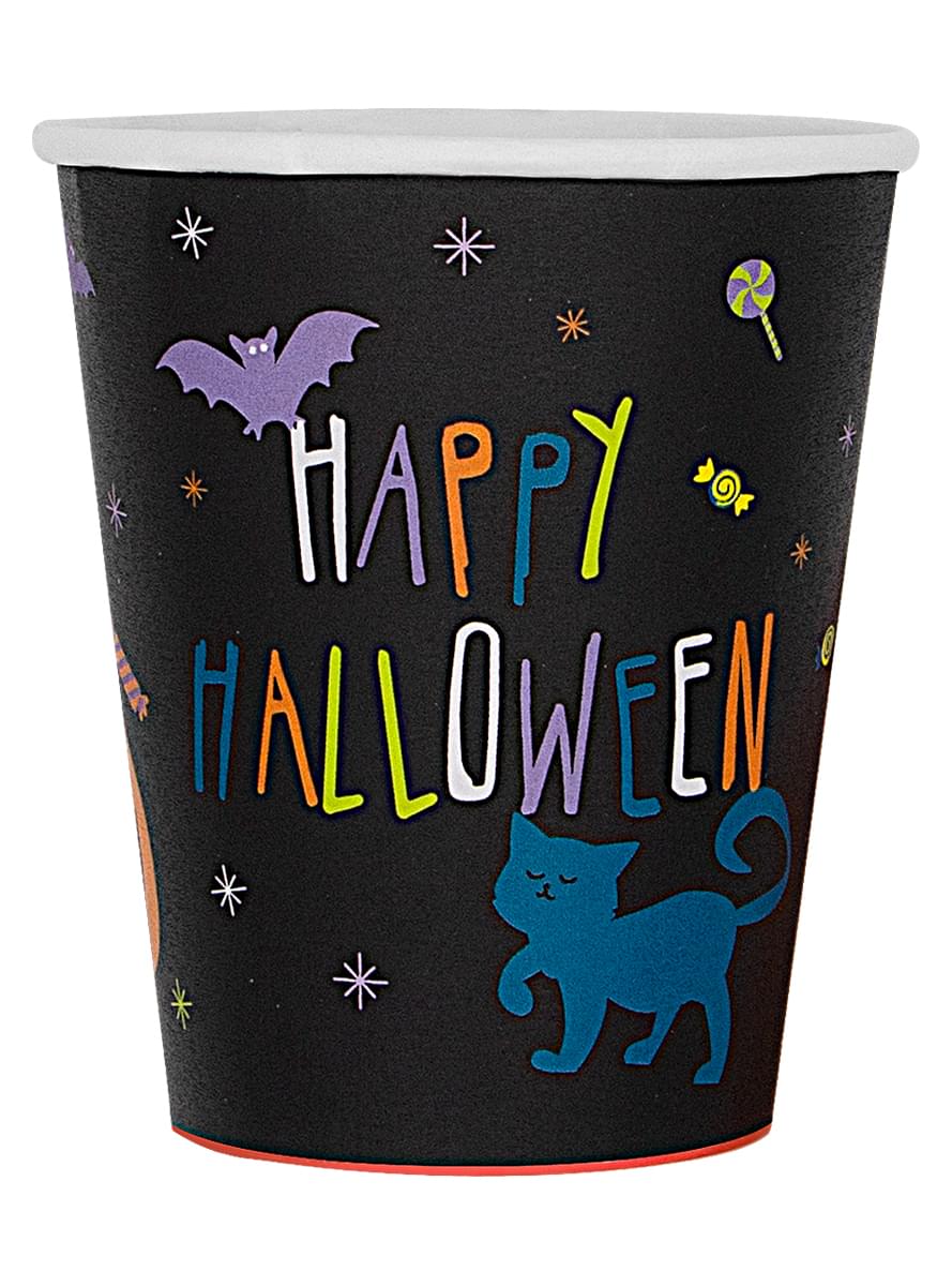 Kit decoração de festa de Halloween abóbora Premium para 8 pessoas - Happy Halloween