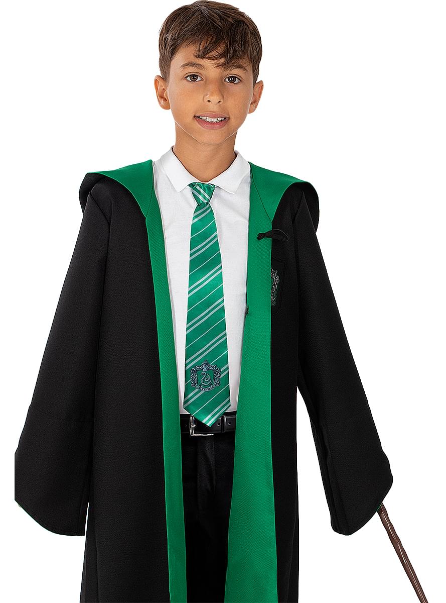 Gravata Slytherin Harry Potter para meninos