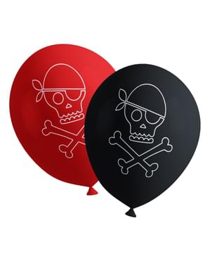 8 globos piratas - Pirates Party