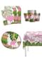 Kit decoración de fiesta de flamencos para 8 personas - Tropical flamingos