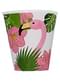 Kit decoración de fiesta de flamencos para 8 personas - Tropical flamingos