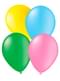 10 Multicolour Balloons - Plain Colours