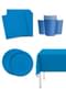 Kit decoración de fiesta color azul marino para 8 personas - Colores lisos