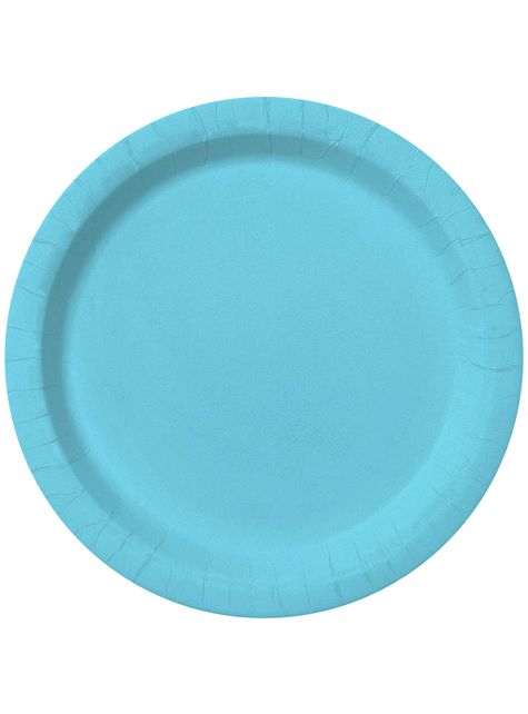 Light Blue Party Decoration Kit for 8 People - Plain Colours